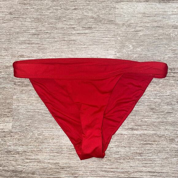 NWT Andie Swim The Banded Cheeky Bottom Cherry Red Size XS - Picture 3 of 8